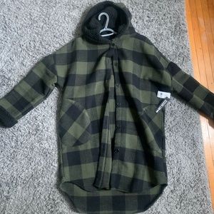 Oversized Plaid Fall Coat